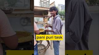 Pani Puri Task 😅 comedy friends vlog comedyshorts shorts funny [upl. by Anilehs]