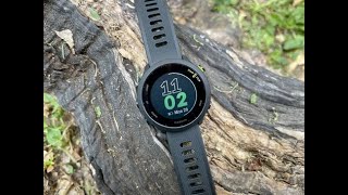 Garmin Forerunner 55 Reloj inteligente para running con GPS planes de entrenamientonotificaciones [upl. by Dustman240]