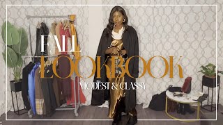 FALL LOOKBOOK  17 outfits pour être MODESTEMENT STYLÉ [upl. by Hsakiv868]