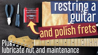 Restring a guitar with VINTAGE tuners [upl. by Lyrahc]