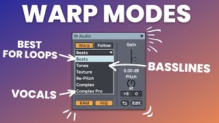 Ableton Warping Modes amp How to Use Them [upl. by Taam]