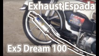 Racing Exhaust Espada Ex5 Dream 100 [upl. by Box]