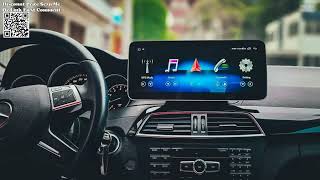 Mercedes Benz C Class W204 W205 Android Auto Radio Car Carplay Review Aliexpress [upl. by Atirb]