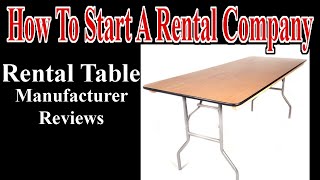 Table Reviews  Palmer Snyder PRE Sales amp Global Event Supply  Start A Rental Company [upl. by Perron]