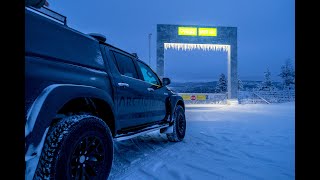 Валим по зимнему лесу на Toyota Hilux Arctic Trucks AT35 [upl. by Shandeigh498]