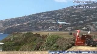 Windy Landing • B757200 Finnair • Madeira [upl. by Iggem230]