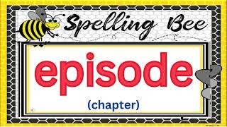 Spelling Bee Word List  List 7  for Grades 1 to 3 [upl. by Anerual]