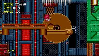 Sonic the Hedgehog 2 quotRemasteredquot Metropolis Zone Act 3 Super Knuckles 1080 HD [upl. by Aneerbas]