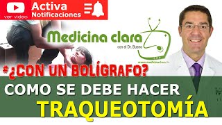 Traqueotomía Hacer TRAQUEOTOMIA con BOLIGRAFO o LAPICERA ¿Se puede  👨🏻‍⚕️ Medicina Clara [upl. by Netsreik]