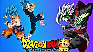 Goku ssj blue and Vegeta ssj blue vs Zamasu fight in Dragon Ball super [upl. by Gassman188]