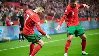 CR7 WITH DALOT CELEBRATIONS KENYAN DANCE ANGUKA NAYO [upl. by Gabrila]