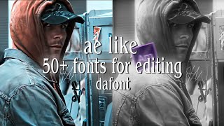 50 popular fonts for editing  fonts pack  dafont  by Editbyelric [upl. by Merrile]