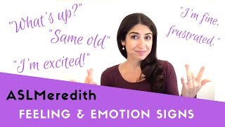 Learn ASL 28 Signs about feelings and emotions [upl. by Chick]