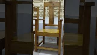 Wooden chair design Furniture youtube shorts [upl. by Foscalina784]