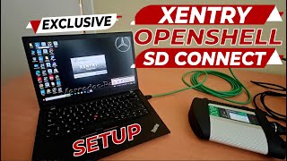 Installation and Setup Xentry OpenShell XDOS for MercedesBenz Star SD Connect C4 C5 C6 [upl. by Ailes]