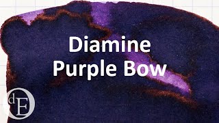 Diamine Inkvent Calendar 2019  Day 24  Purple Bow [upl. by Matthieu661]