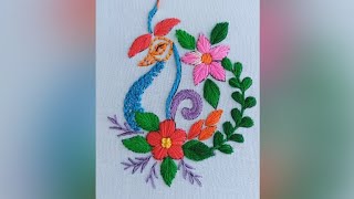 The hand embroidery design is truly astounding featuring intricate patterns and vibrant [upl. by Enohsal112]