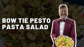 How to make Easy Bowtie Pesto Pasta Salad [upl. by Nils]