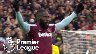 Arthur Masuaku snatches late West Ham lead over Chelsea  Premier League  NBC Sports [upl. by Nellahs]