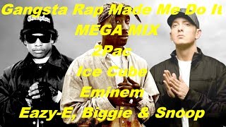 2Pac  Gangsta Rap Made Me Do It ft Ice Cube Eminem Snoop Dogg Eazy E Biggie [upl. by Eiznekam]