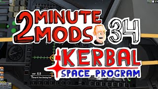 RasterPropMonitor  2 Minute Mods  Kerbal Space Program 34 [upl. by Enilraep]