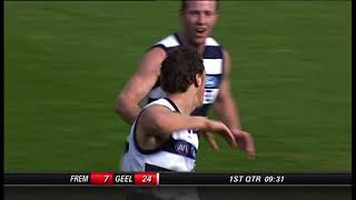 Round 17 Fremantle Dockers Geelong 2007 Mathew Stokes 5 Goals Brad Ottens [upl. by Martinic]