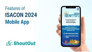 ISACON 2024 mobile app features  ShoutOut [upl. by Nyliram]