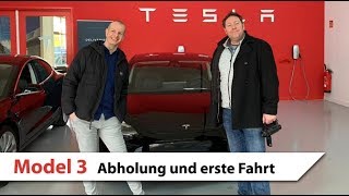 Tesla Model 3 Abholung in Frankfurt  Erste Auslieferung Deutschland  Test Autopilot [upl. by Gehman802]