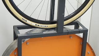 Panaracer GravelKing R Rolling Resistance Test spin up video [upl. by Tsepmet]