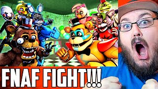 FNAF Security Breach Vs Withered Toy Animatronics Full Fight Five Nights at Freddys REACTION [upl. by Irahc706]