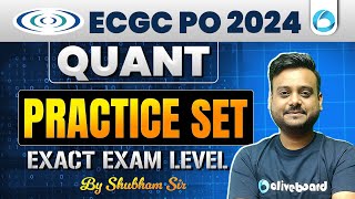 ECGC PO Quant Practice Set 2024  ECGC PO Quant  By Shubham Masuraha Sir [upl. by Animaj]