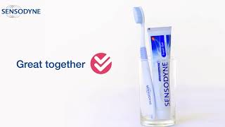 Sensodyne toothbrush amp toothpaste works great together [upl. by Idolem]