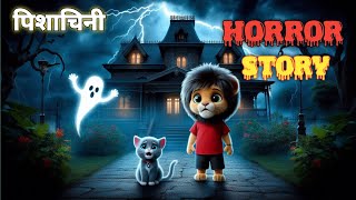 Sheru Aur Kittu Ka Hua Pishachini Se Samna  Horror Story  Cartoon  horrorstories cartoon [upl. by Hebner]