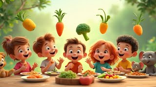 Veggie Dance Party  Tiny Toones Children Rhymes amp Songs [upl. by Ellehs]