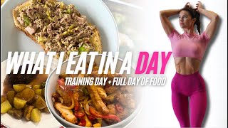 Full Day Of Eating On A Training Day  Glute  Hamstring Workout [upl. by Hsekin]