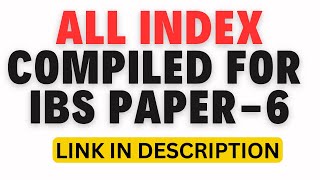 Every Index for IBS available till now [upl. by Blim]