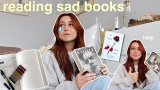 reading sad books 🥲📖 spoiler free reading vlog [upl. by Able]