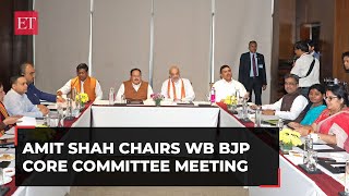 Lok Sabha Elections 2024 HM Amit Shah chairs West Bengal BJPs Core Committee meeting in Kolkata [upl. by Ecitsuj]