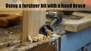 Use a forstner bit in hand drill [upl. by Maynard]