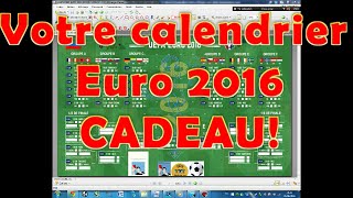 Calendrier SOUVENIR EURO 2016 GRATUIT Tous les scores des matches [upl. by Kreiker]