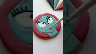 Sally Nightmare Before Christmas cookie♥️ recipes and supplies linked in my bio cookiedecorating [upl. by Atsok208]