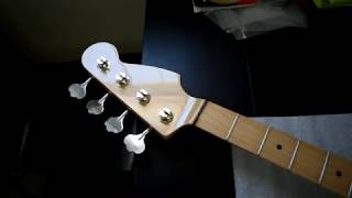 Partscaster PBass Build Part 2 Attaching Neck To Body [upl. by Aviv]