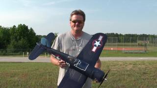 Parkzone F4U Corsair Field Review and Flight By Eric [upl. by Sosanna]