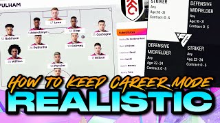 HOW TO KEEP CAREER MODE REALISTIC FC24 [upl. by Astiram657]