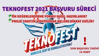 TEKNOFEST 2021 Proje Ön Değerlendire Raporu ve Tanıtım Videosu Nasıl Hazırlanır [upl. by Nnylyam55]