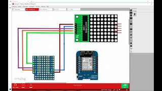 ESP EASY MAX7219 basic display with ntp clock [upl. by Nikkie]