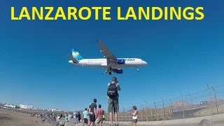 ARRECIFE LANDINGS LANZAROTE AIRPORT [upl. by Lauter]