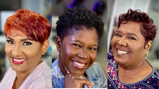 22 Unique Short pixie cut Black Women Natural Hair [upl. by Cogen]