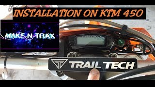 TRAIL TECH ENDURANCE II SPEEDO INSTALL  how to   KTMHUSKY [upl. by Bearce]