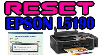 EPSON L5190 RESET  END OF SERVICE LIFE  L5190 ADJUSTMENT PROGRAM  EPSON L5190 COUNTER RESET [upl. by Asillem160]